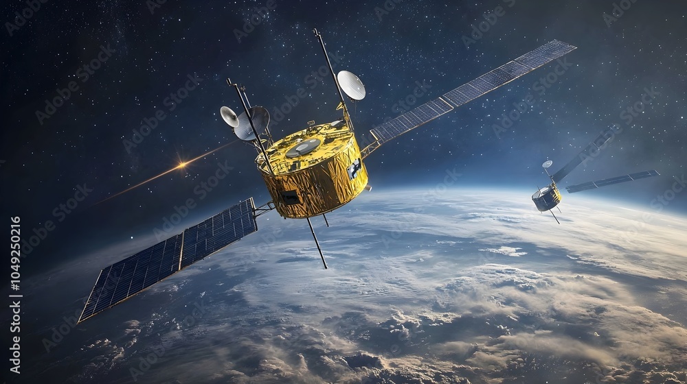 Aufkleber satellite graveyard orbit a secure storage solution for decommissioned spacecraft orbiting the earth