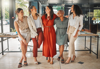 Diversity, fashion designer and team with business people in office for visual merchandiser,...