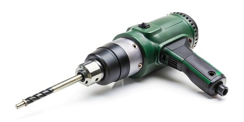 Low angle right angle drill attachment on a white background