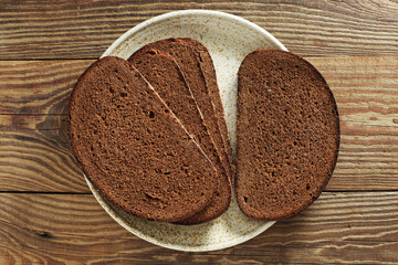 Bread on a plate