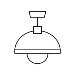 Obraz premium Hanging lamp icon vector on trendy
