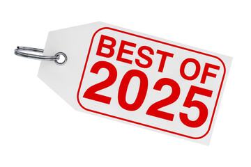 Best of 2025 New Year Tag. 3d Rendering