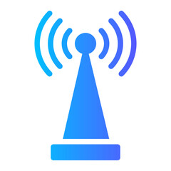 antenna gradient icon