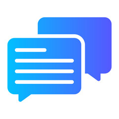chat bubble gradient icon
