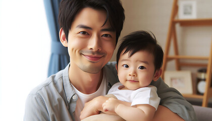 A loving parent holds their baby close, capturing a tender moment between them