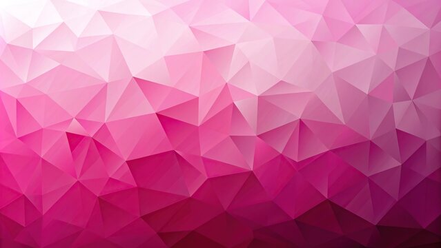Extreme close-up vibrant pink low poly triangle abstract background