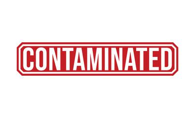Contaminated rubber stamp vector illustration on white background
