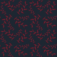 Abstract floral seamless retro flower pattern for fabrics and linens