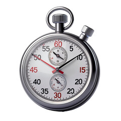 3D Stopwatch ,3D Render isolated on white background