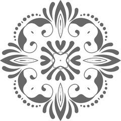 Flower Design Mandala Art Circular Pattern in Form of Mandala With Flower for Henna, Mehndi, Tattoo, Decoration Decorative Ornament in Ethnic Oriental Style.