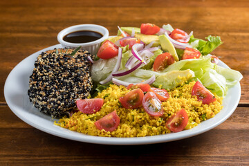 rice with vegetables and meat