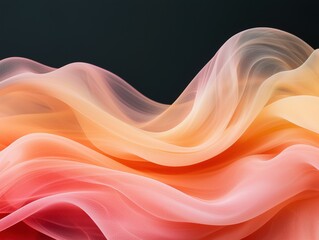 Obraz premium abstract flowing fabric in warm colors