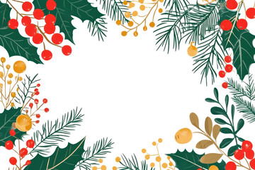 Fototapeta premium PNG Christmas frame illustration christmas decoration.