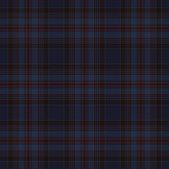 Dark Academia Plaid Check Seamless Pattern - Cute plaid check repeating pattern design