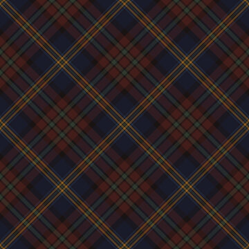 Dark Academia Plaid Check Seamless Pattern - Cute plaid check repeating pattern design