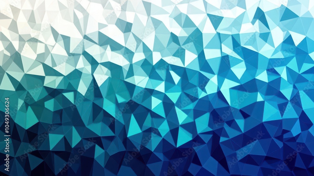 Poster a background gradient that transitions from deep blue to light blue and ends with pure white at the 