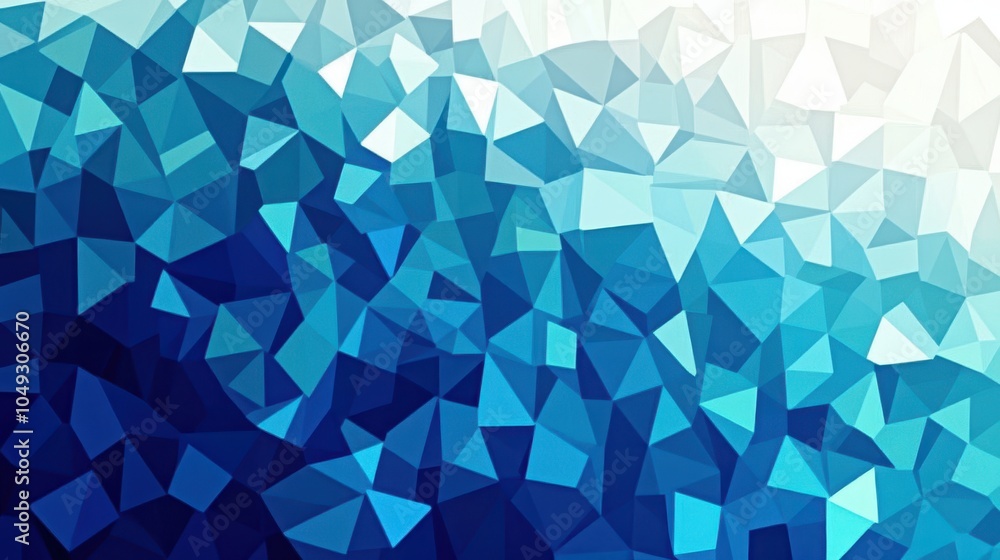 Poster a background gradient that transitions from deep blue to light blue and ends with pure white at the 