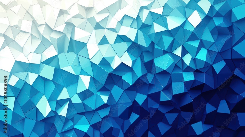 Poster a background gradient that transitions from deep blue to light blue and ends with pure white at the 