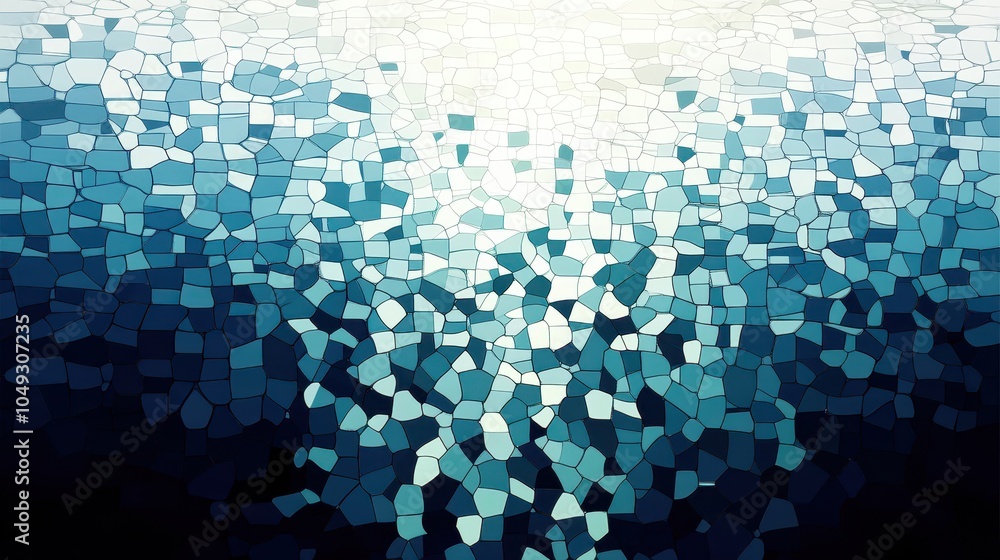 Poster a background gradient that transitions from deep blue to light blue and ends with pure white at the 
