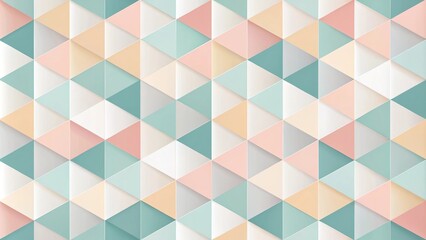 Fototapeta premium Minimalist geometric pattern with pastel colors and abstract shapes, minimalist, design, modern