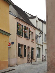 Fototapeta premium Charming houses in Marly-le-Roi - France - Yvelines