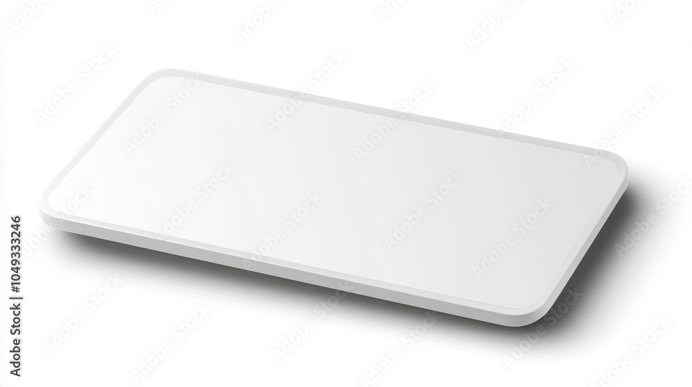 Poster Blank digital label PNG with soft gradient edges, isolated on a transparent background