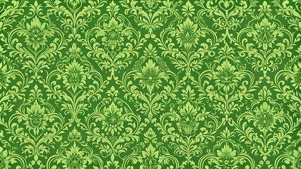 Green seamless decorative pattern ideal for wallpapers, textures and decor, green, seamless, decorative, pattern,wallpaper