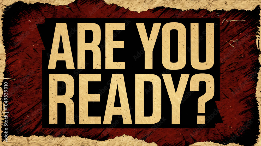 Poster grunge-style design featuring the phrase 