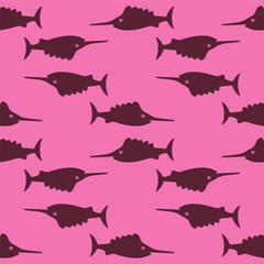 seamless pattern with fishes