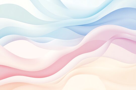 Vagues de couleurs douces et fluides
