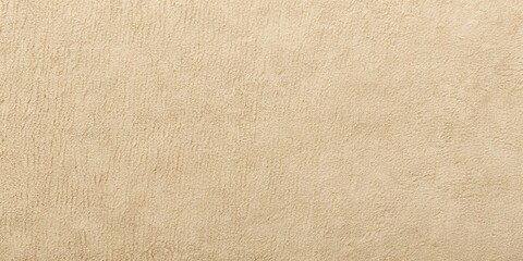 Fototapeta premium Panoramic light beige suede fabric texture closeup