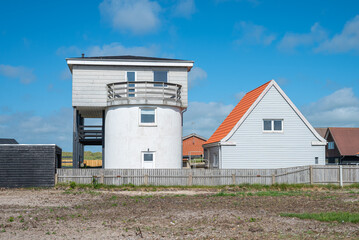Town of Thyboron in Denmark on a summer day