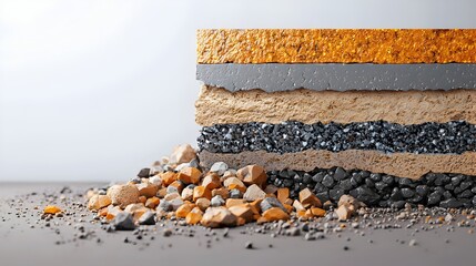 Detailed cross sectional view showcasing the layered structure and composition of galvanized metal highlighting the industrial and architectural elements within the material