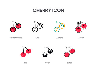 CHERRY ICON SET COLLECTION