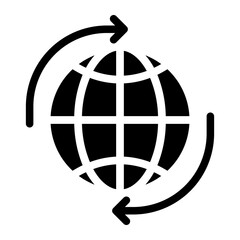 worldwide glyph icon