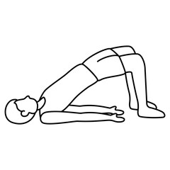 plank yoga sport pose
