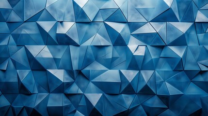 Blue geometric background with triangles, Phone wallpaper