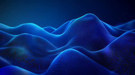 Obraz premium Blue background technology particle background