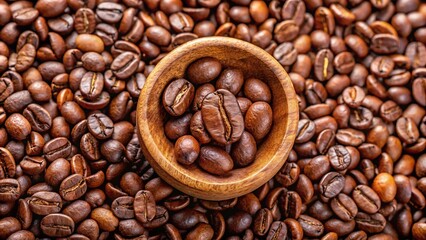 Fototapeta premium Slow-cooked Kopi Luwak coffee bean enhancing the flavor of a specialty dessert