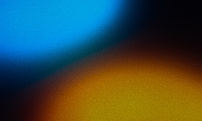 Dark elegant gradient texture background. Abstract blue orange color flow grainy backdrop design, vibrant colors noisy texture gradient, website cover, header, poster