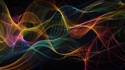 Abstract Colorful Swirling Lights
