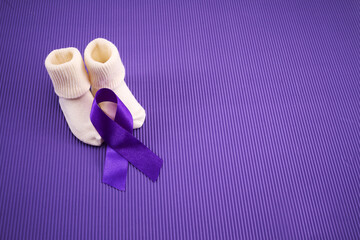 World Prematurity Day. Purple Awareness