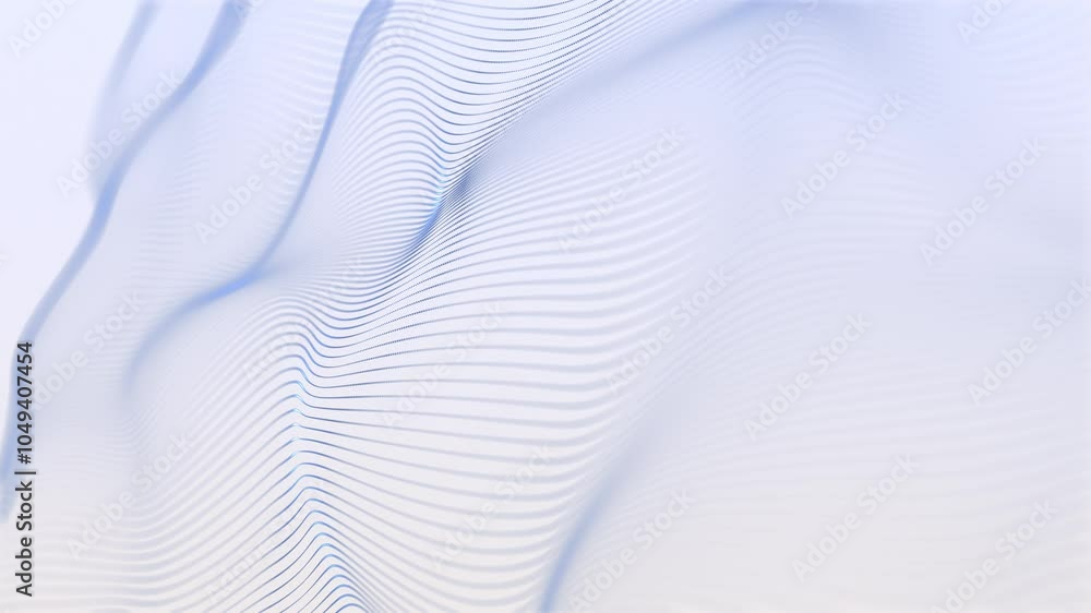 Aufkleber an abstract background seamless loop representation of white waves featuring fluid lines and intrica