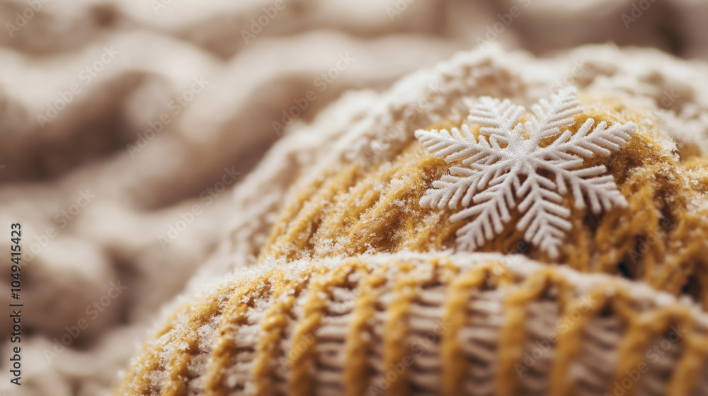 Poster breathtaking macro photography of an exquisite snowflake capturing the intricate delicate and geomet