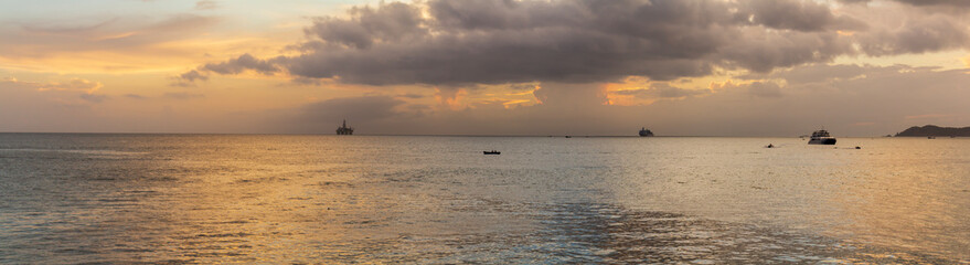 sunset over the sea © mijun
