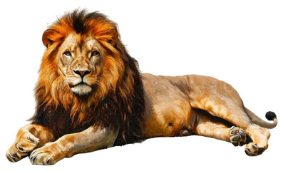 Obraz premium PNG Painting of a lion wildlife animal art.