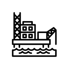 Oil icon symbol vector image Illustration
