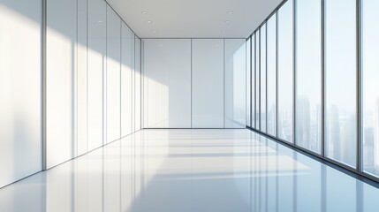 Obraz premium Modern Office Space with Clean Lines and Bright Lighting