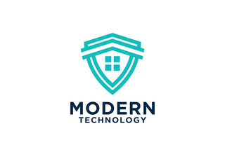 Home Security Logo Design House Guard Real Estate Logo Template