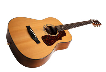 Fototapeta premium acoustic guitar isolated on white